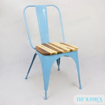 Mẫu ghế tolix hcm mặt gỗ